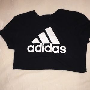 Black Adidas Super Cropped Top!